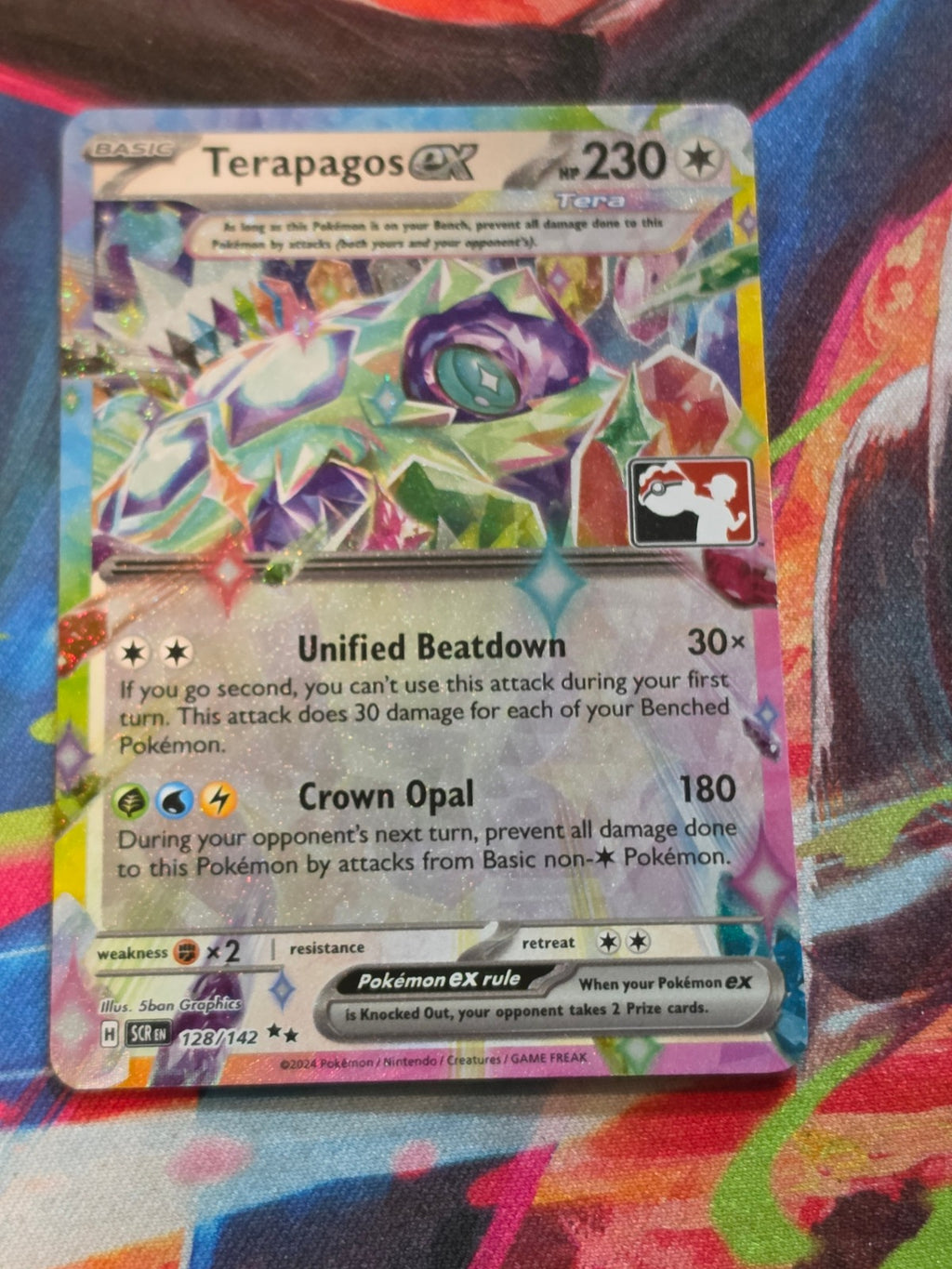 Terapagos ex (Prize Pack Series 6) Double Rare Prize Pack Series Cards 128/142 LP Pokemon