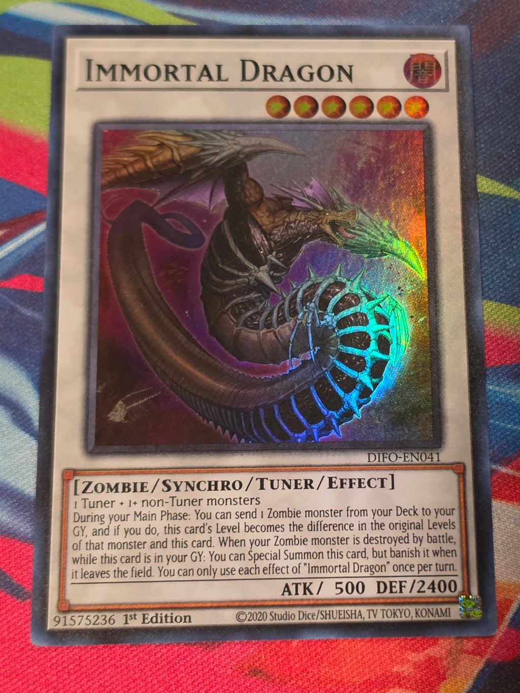 Immortal Dragon Super Rare Dimension Force DIFO-EN041 LP