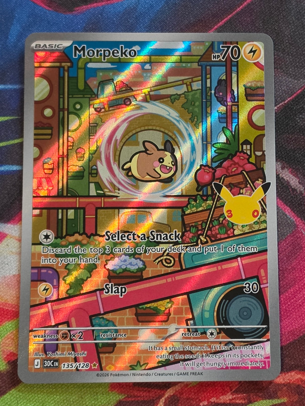 Morpeko - 135/128 - ME: 30th Celebration - Illustration Rare - NM - Pokemon