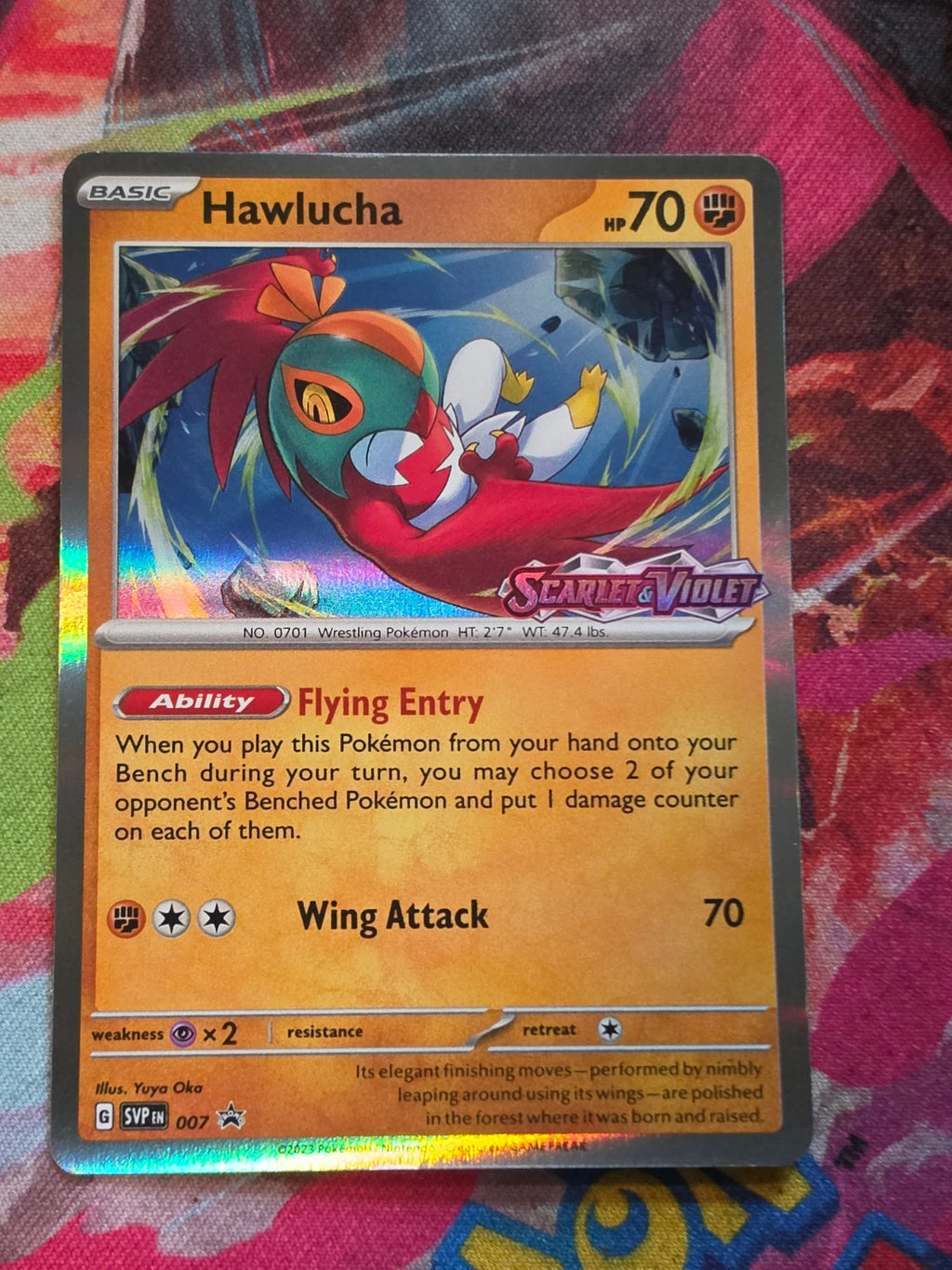 Hawlucha (Prerelease) Promo SV: Scarlet & Violet Promo Cards 007 NM Pokemon