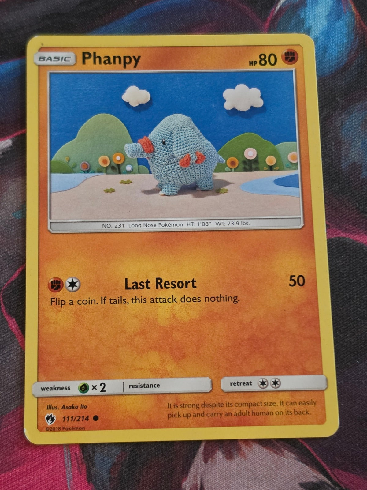 Phanpy - 111/214 - SM - Lost Thunder - Common - MP - Pokemon