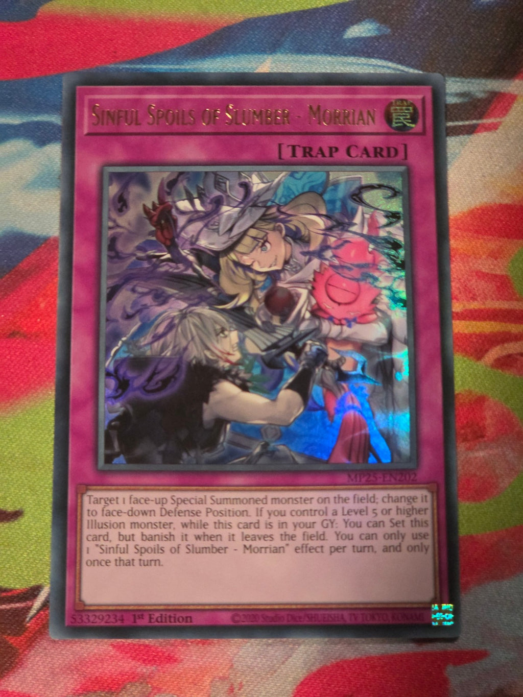 Sinful Spoils of Slumber - Morrian Ultra Rare 2025 Mega-Pack MP25-EN202 1st Edition LP Yu-Gi-Oh!