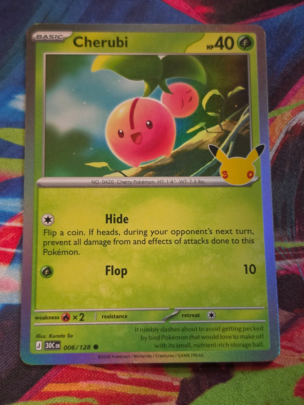 Cherubi Common ME: 30th Celebration 006/128 NM Pokemon