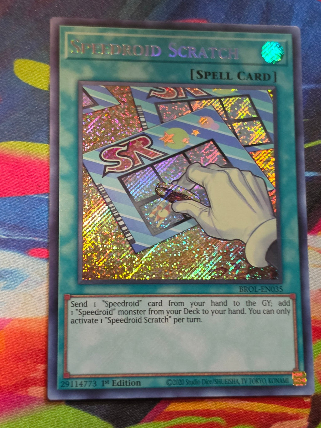 Speedroid Scratch Secret Rare Brothers of Legend BROL-EN035 LP
