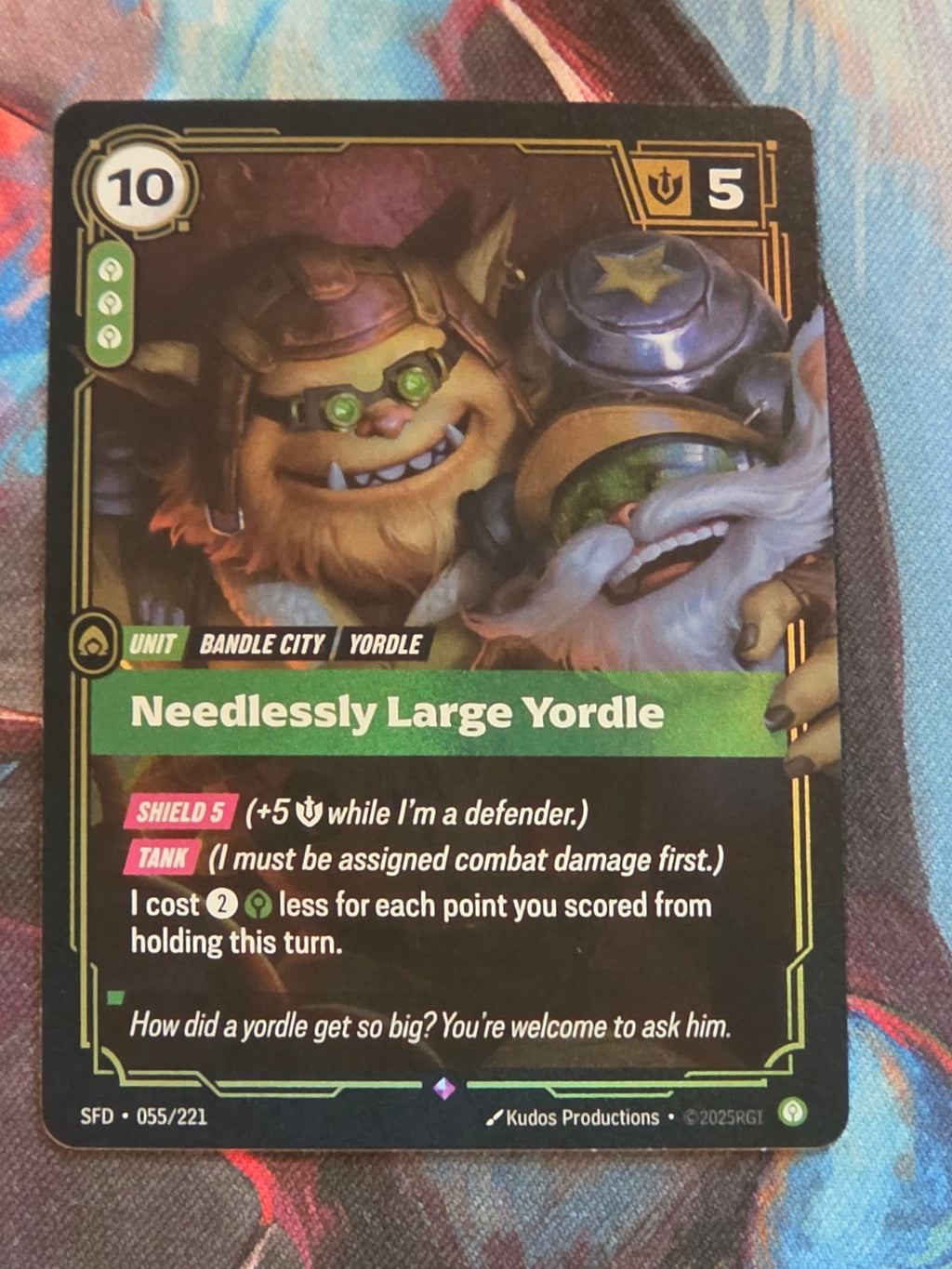Needlessly Large Yordle - 055/221 - Spiritforged - Rare - NM