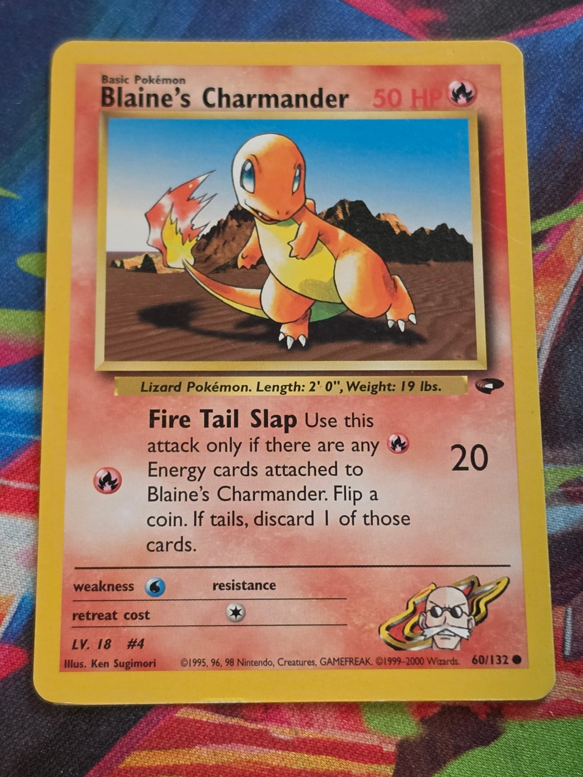 Blaine's Charmander - 060/132 - Gym Challenge - Common - Unlimited - LP Pokemon