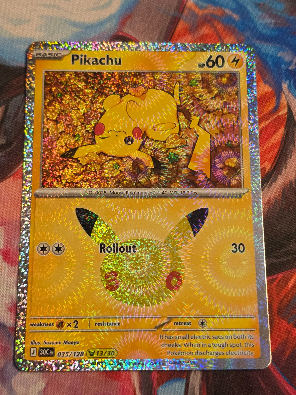 Pikachu Rare ME: 30th Celebration 035/128 NM Pokemon