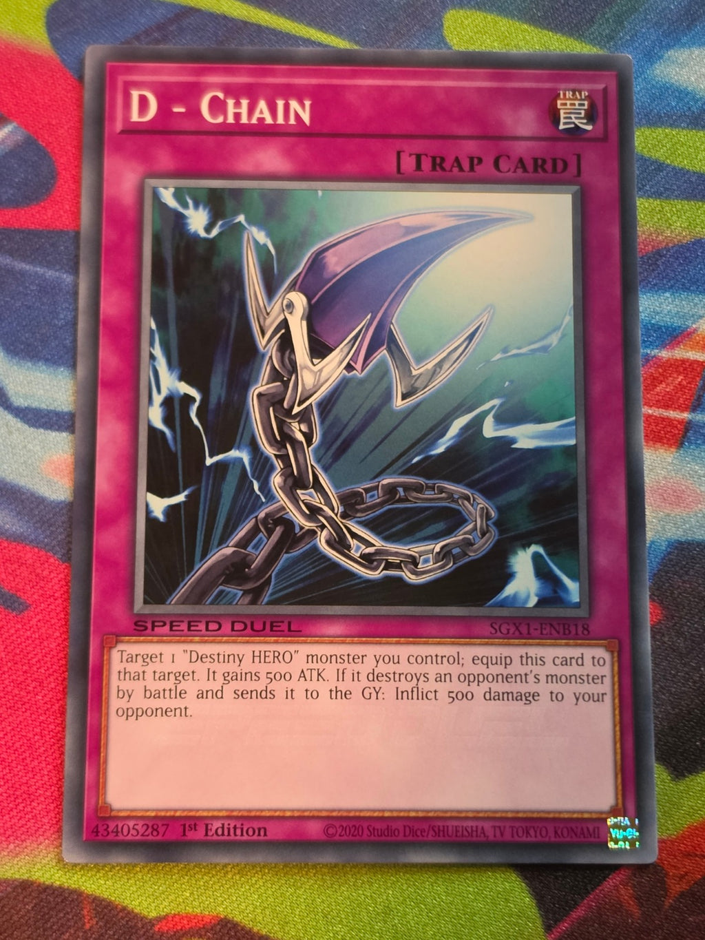 D - Chain Common Speed Duel GX: Duel Academy Box SGX1-ENB18 1st Edition LP Yu-Gi-Oh!