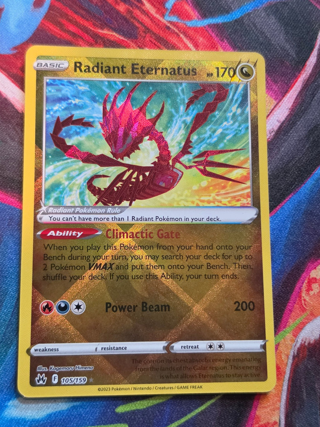 Radiant Eternatus Radiant Rare Crown Zenith 105/159 NM Pokemon