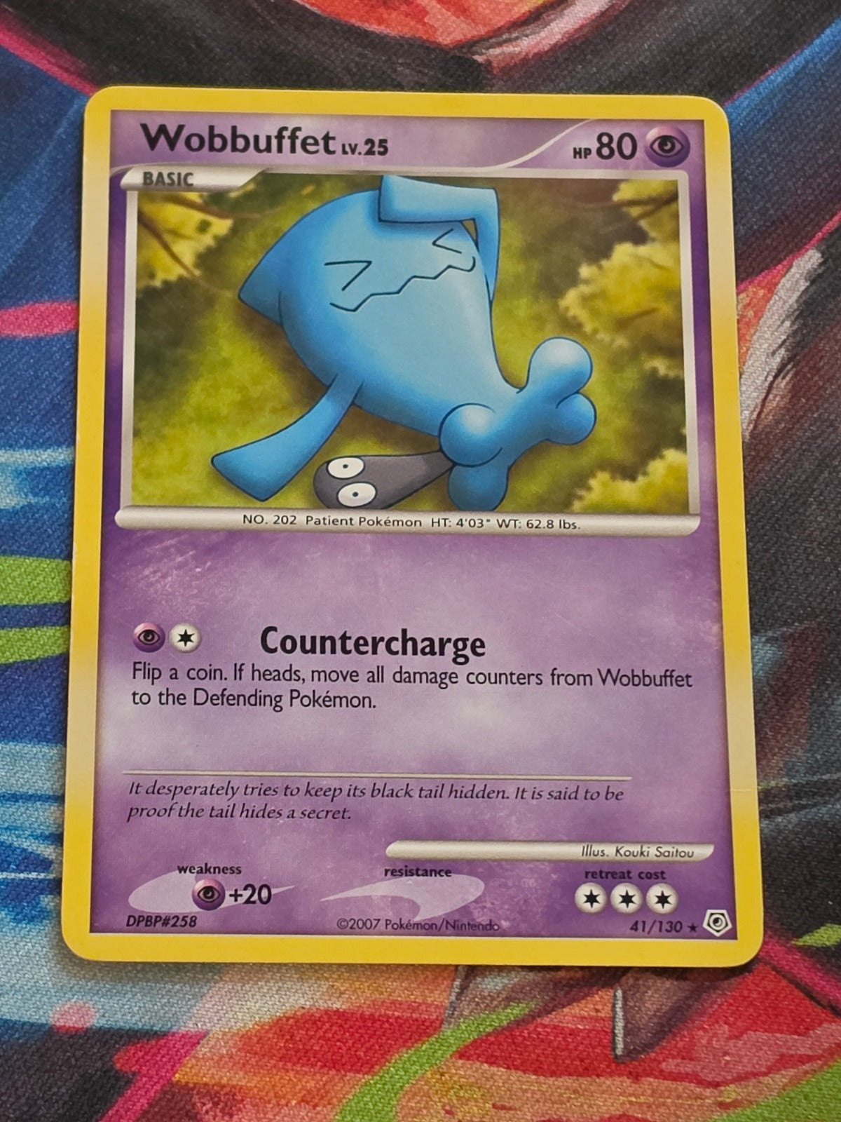 Wobbuffet - 41/130 - Diamond and Pearl - Rare - LP Pokemon