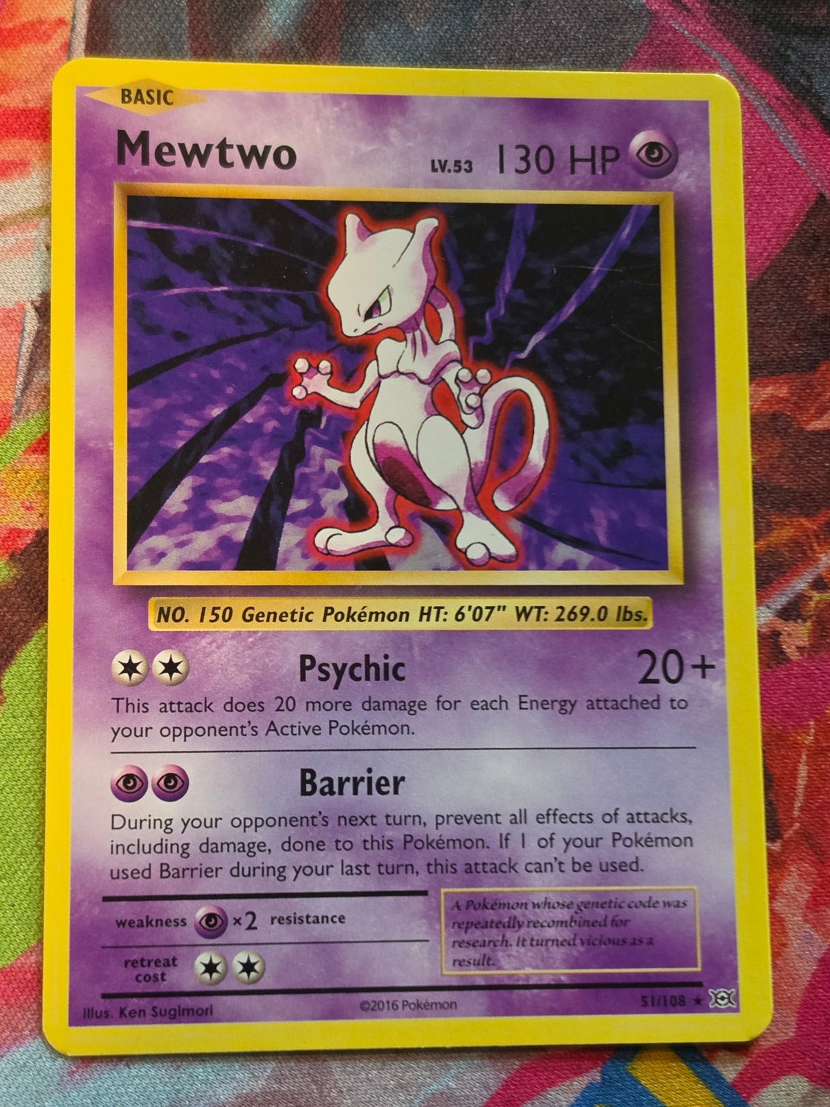 Mewtwo Rare XY - Evolutions 51/108 NM Pokemon