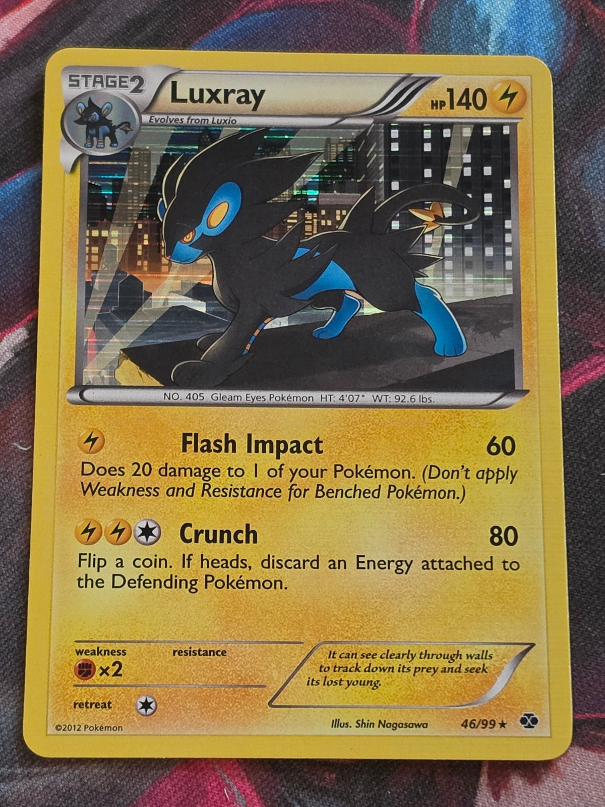 Luxray - 46/99 - Next Destinies - Holo Rare - NM - Pokemon