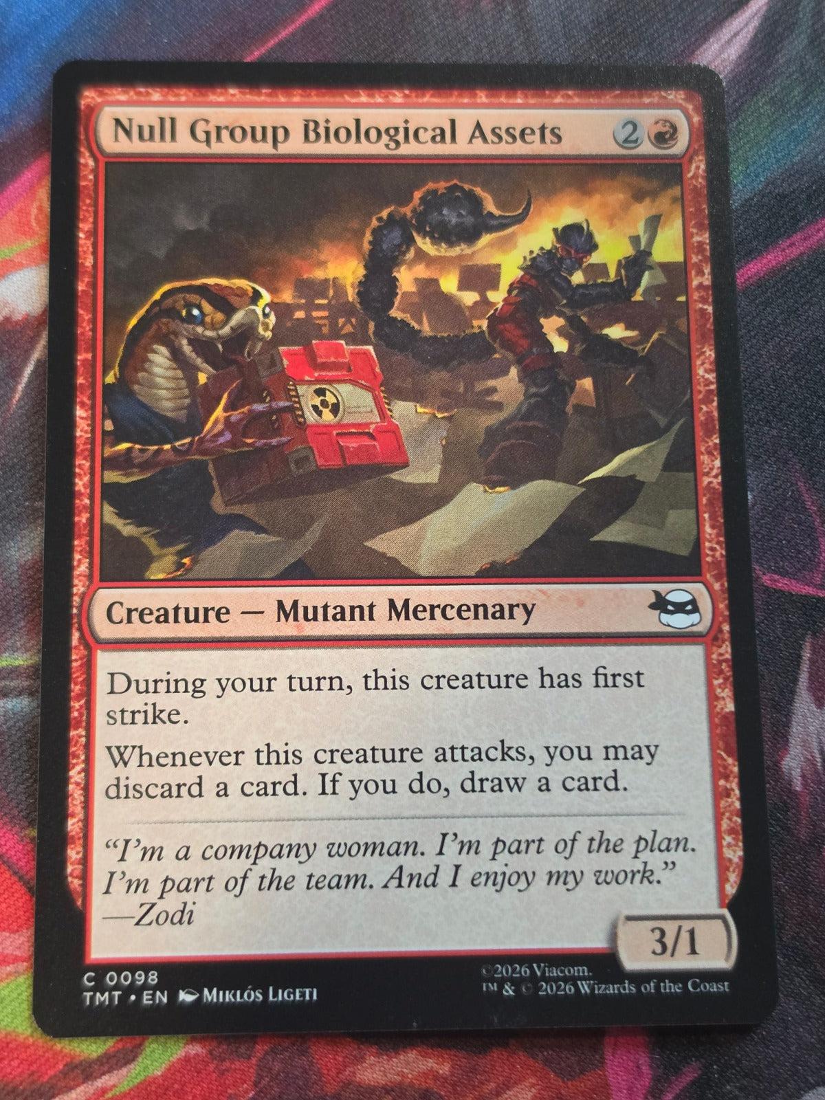 Null Group Biological Assets - 98 - Teenage Mutant Ninja Turtles - C - NM MTG