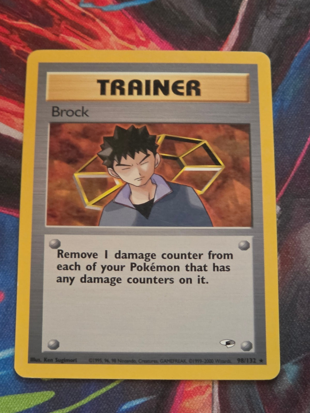 Brock (98) Unlimited Rare Gym Heroes 098/132 LP Pokemon