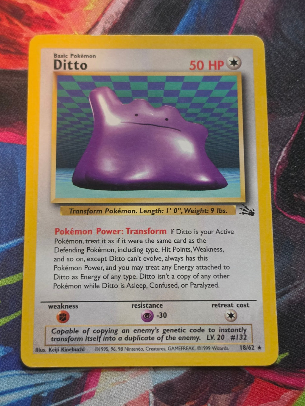 Ditto (18) Unlimited Rare Fossil 18/62 NM-/LP+ Pokemon