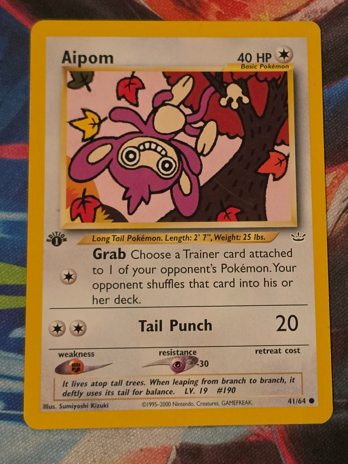 Aipom - 41/64 - Neo Revelation - Common - 1st Edition - LP Pokemon