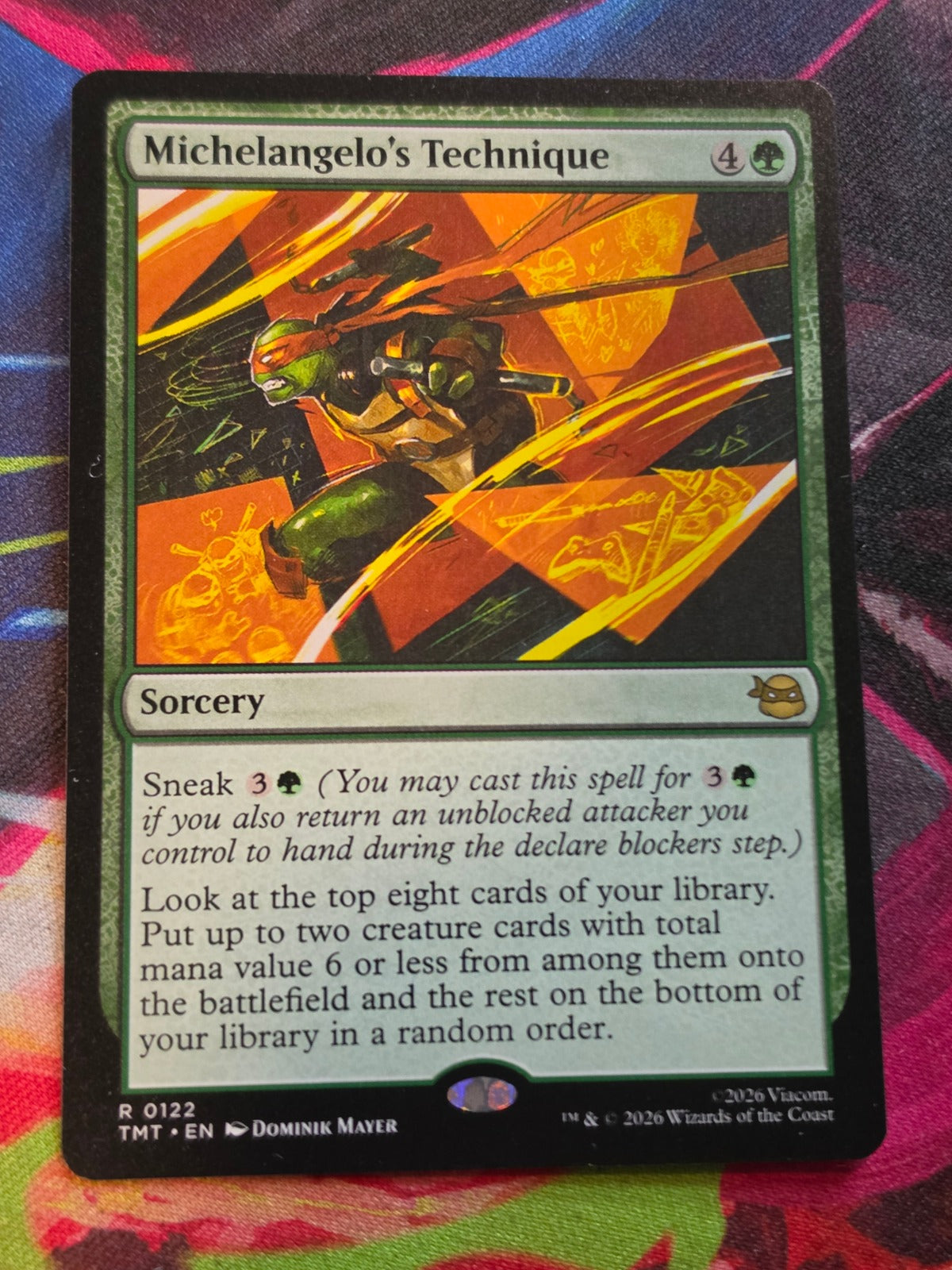 Michelangelo's Technique - 122 - Teenage Mutant Ninja Turtles - R - NM MTG