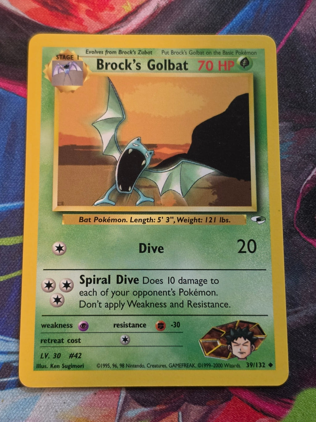 Brock's Golbat - 039/132 - Gym Heroes - Uncommon - Unlimited - NM Pokemon