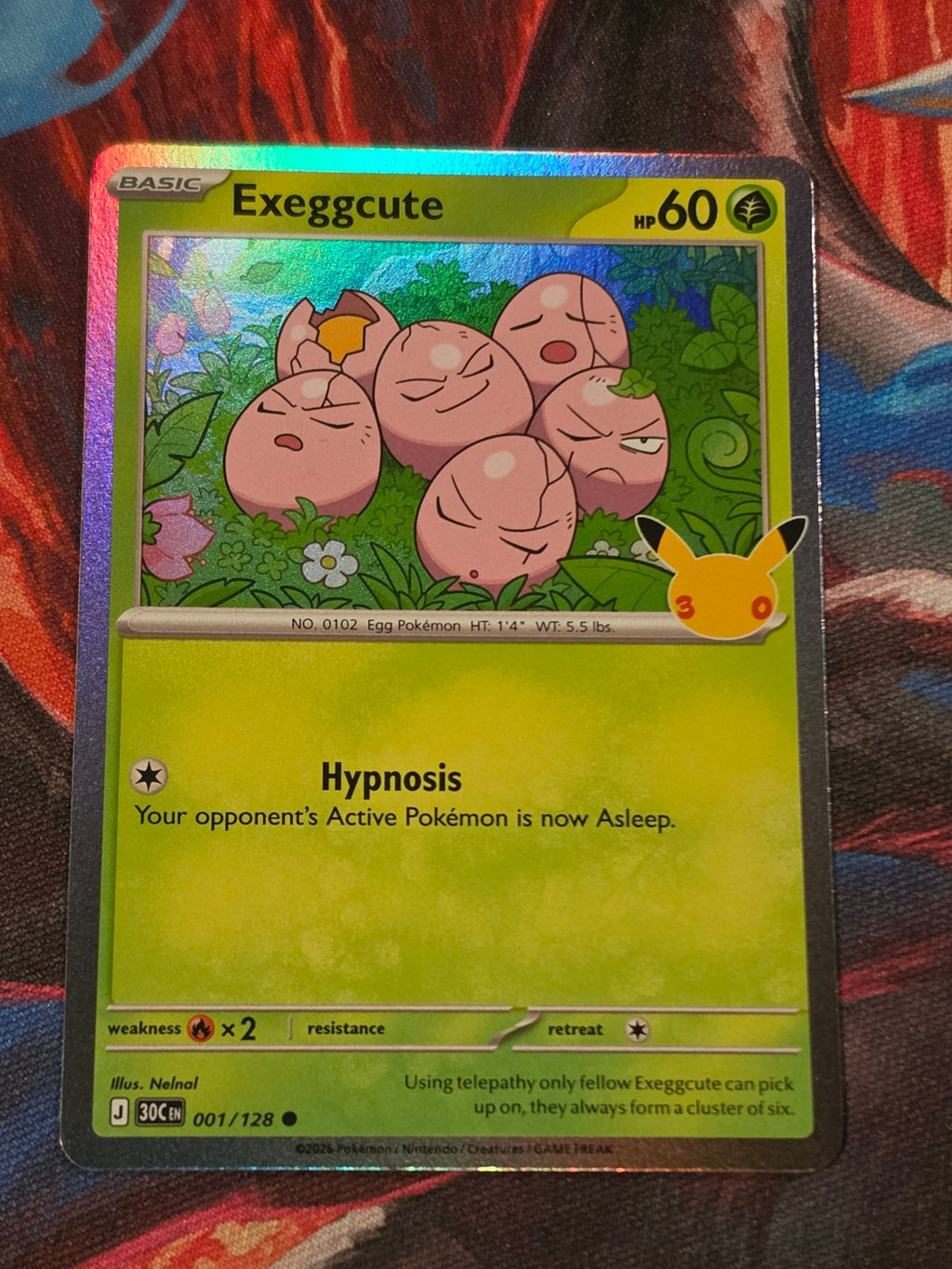 Exeggcute - 001/128 - ME: 30th Celebration - Common - NM - Pokemon