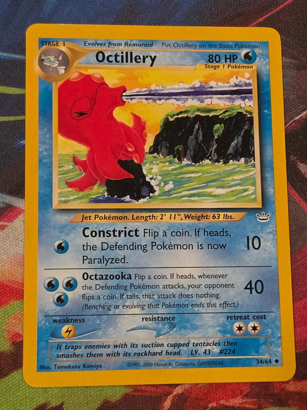 Octillery - 34/64 - Neo Revelation - Uncommon - Unlimited - LP Pokemon