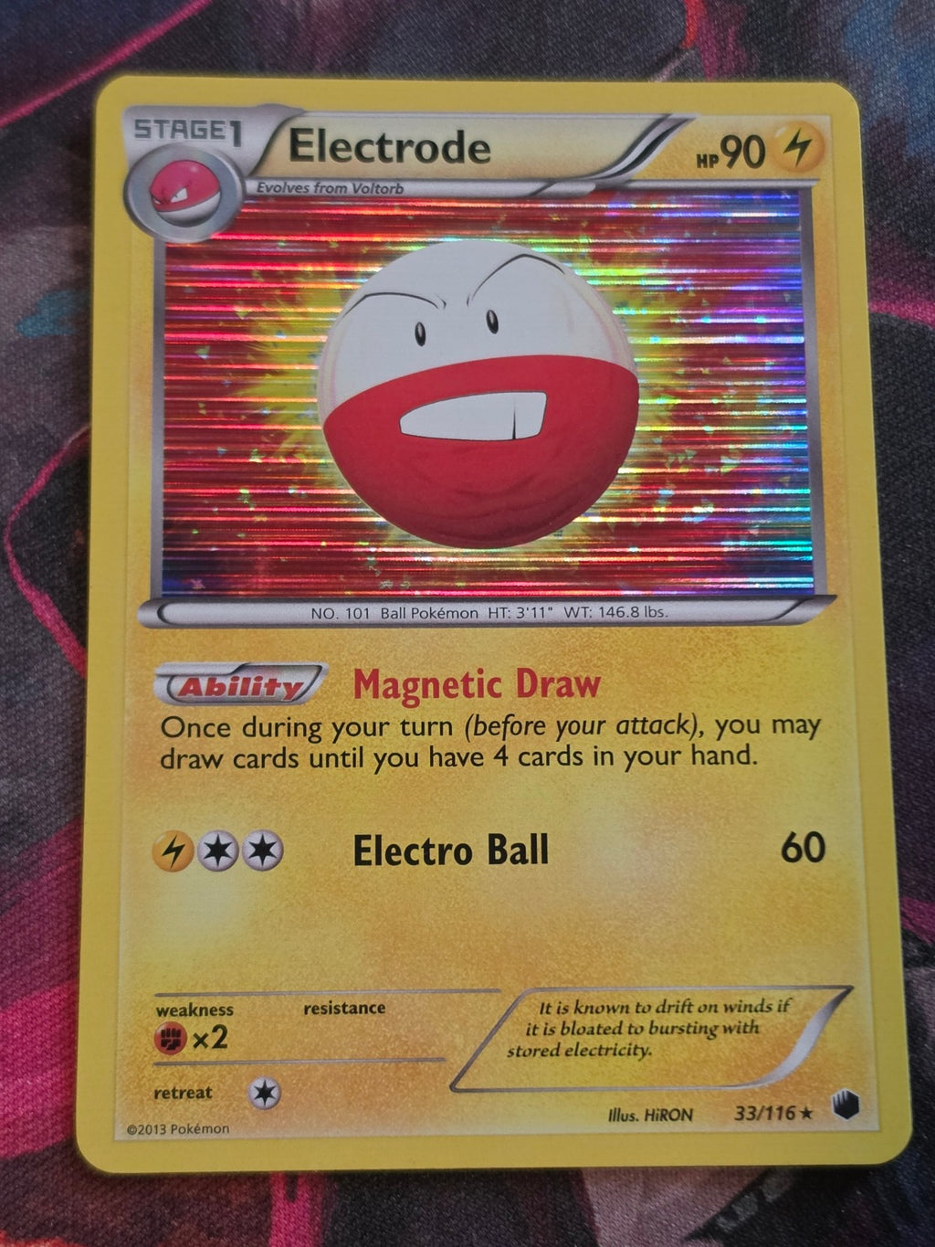 Electrode - 33/116 - Plasma Freeze - Holo Rare - LP - Pokemon