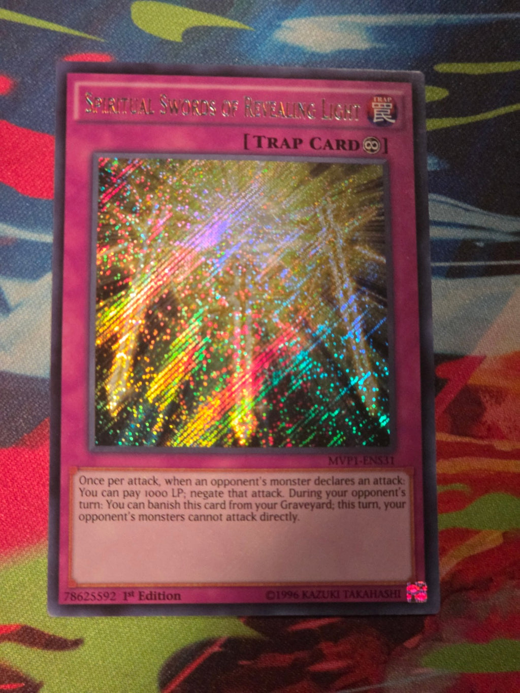 Spiritual Swords of Revealing Light Secret Rare The Dark Side of Dimensions Movie Pack: Secret Edition MVP1-ENS31 1st Edition LP Yu-Gi-Oh!