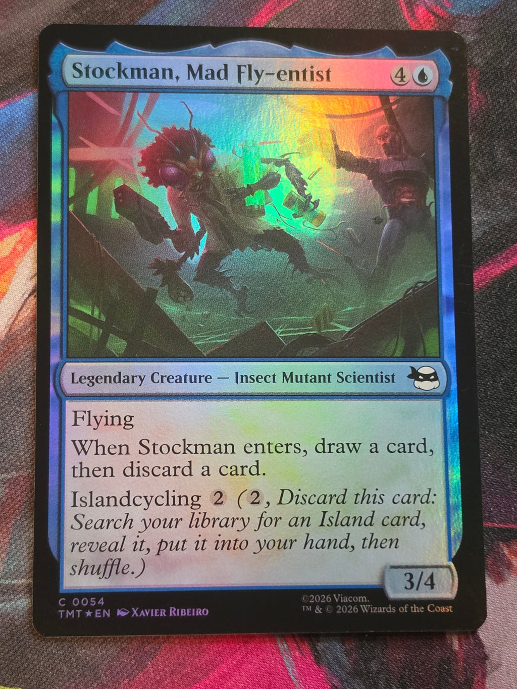 Stockman, Mad Fly-entist - 54 - Teenage Mutant Ninja Turtles - C - Foil - NM MTG