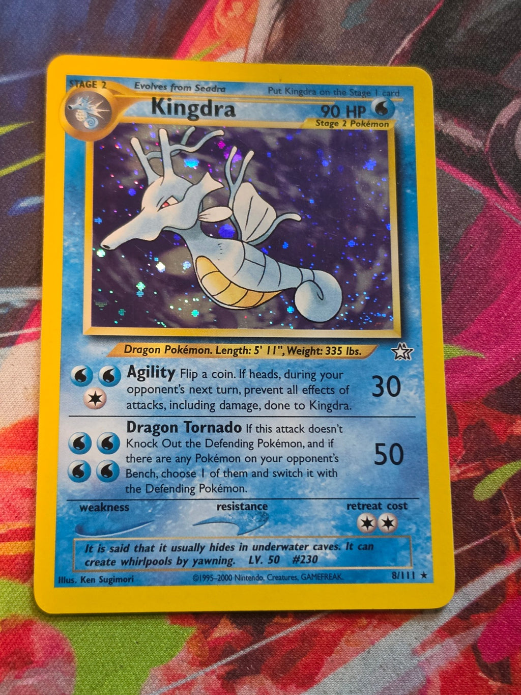 Kingdra Holo Rare Unlimited Neo Genesis 008/111 LP Pokemon