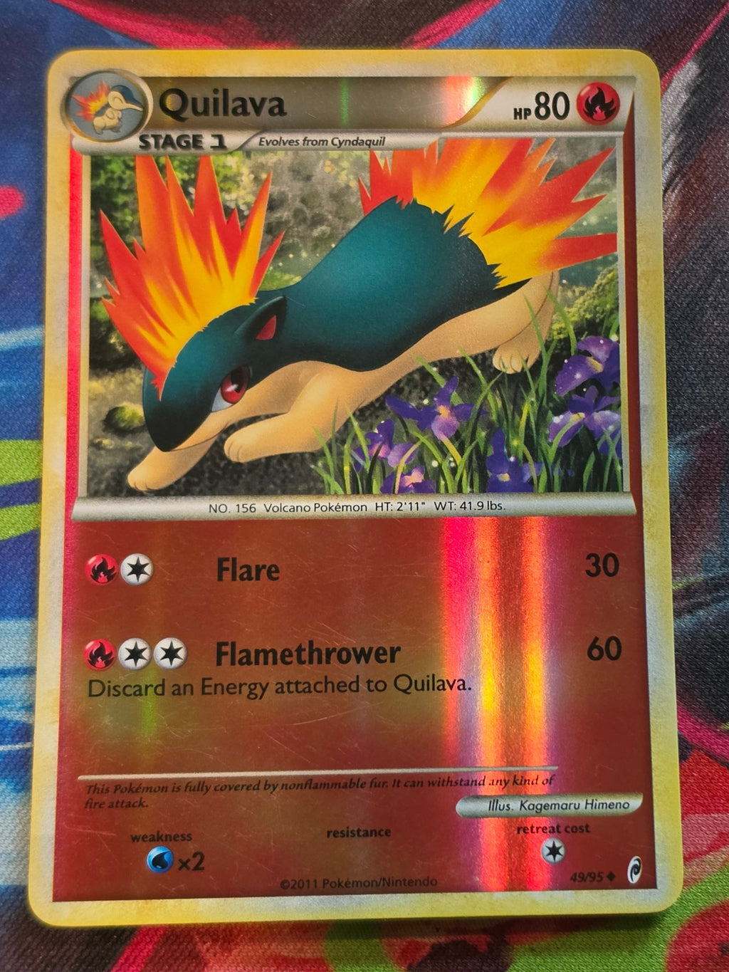 Quilava Reverse Holo Uncommon Call of Legends 49/95 LP Pokemon