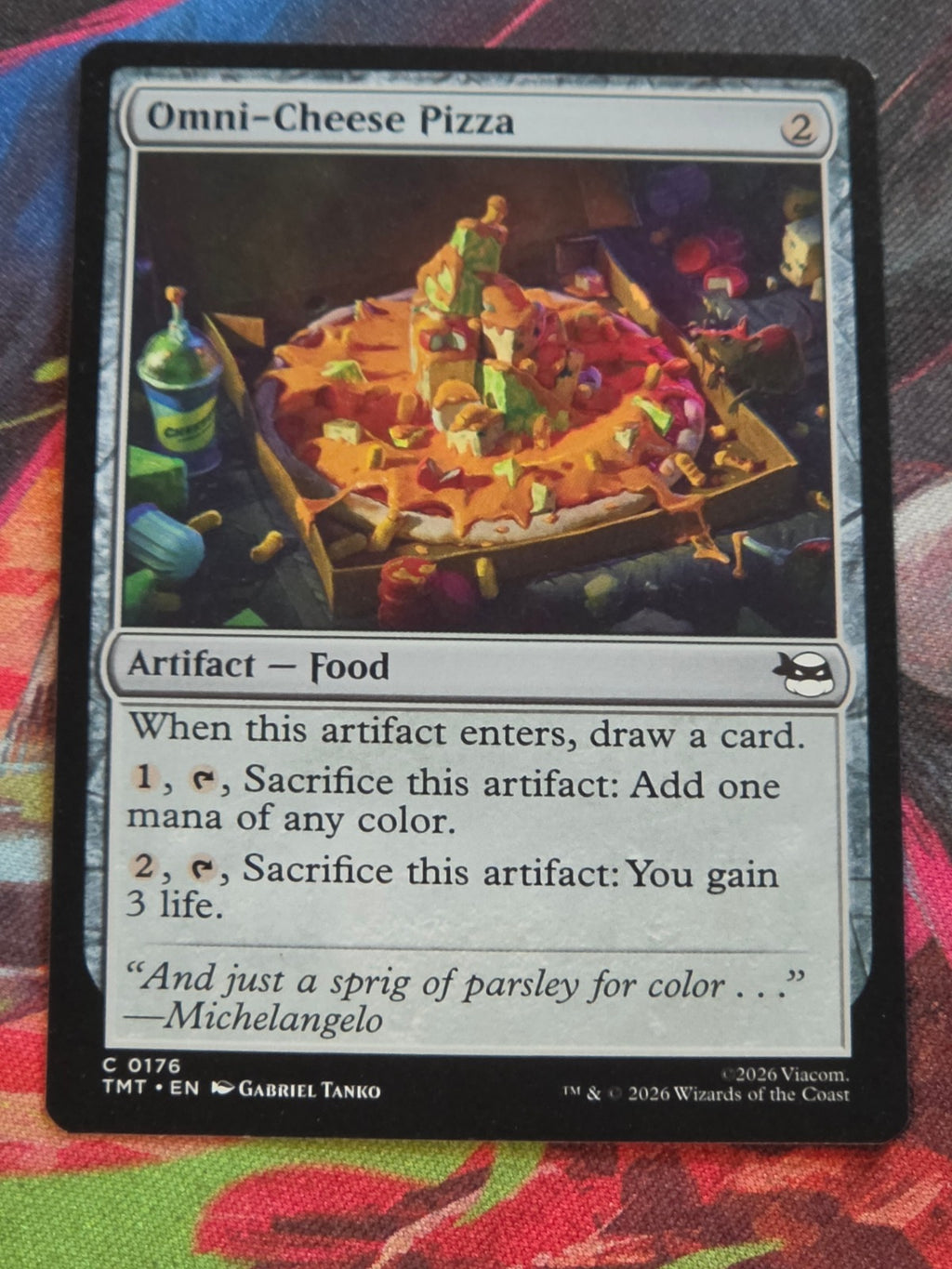 Omni-Cheese Pizza - 176 - Teenage Mutant Ninja Turtles - C - NM MTG