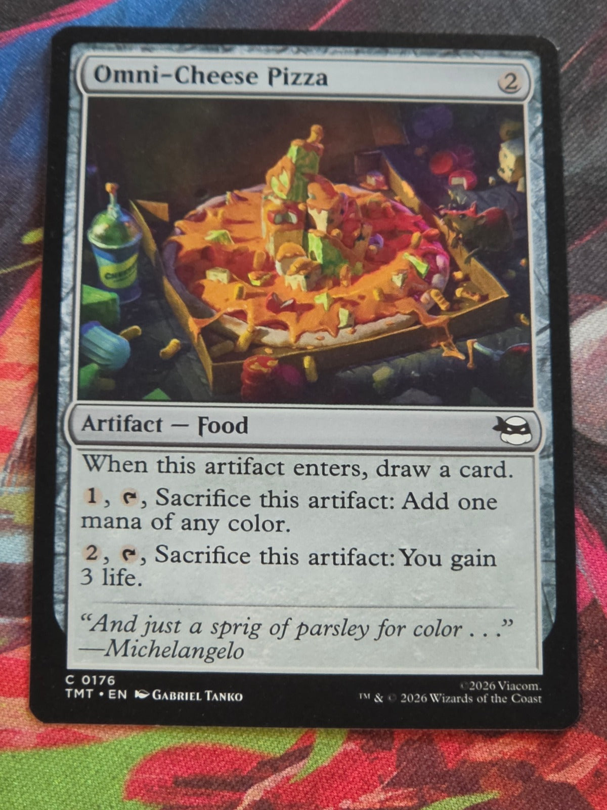 Omni-Cheese Pizza - 176 - Teenage Mutant Ninja Turtles - C - NM MTG