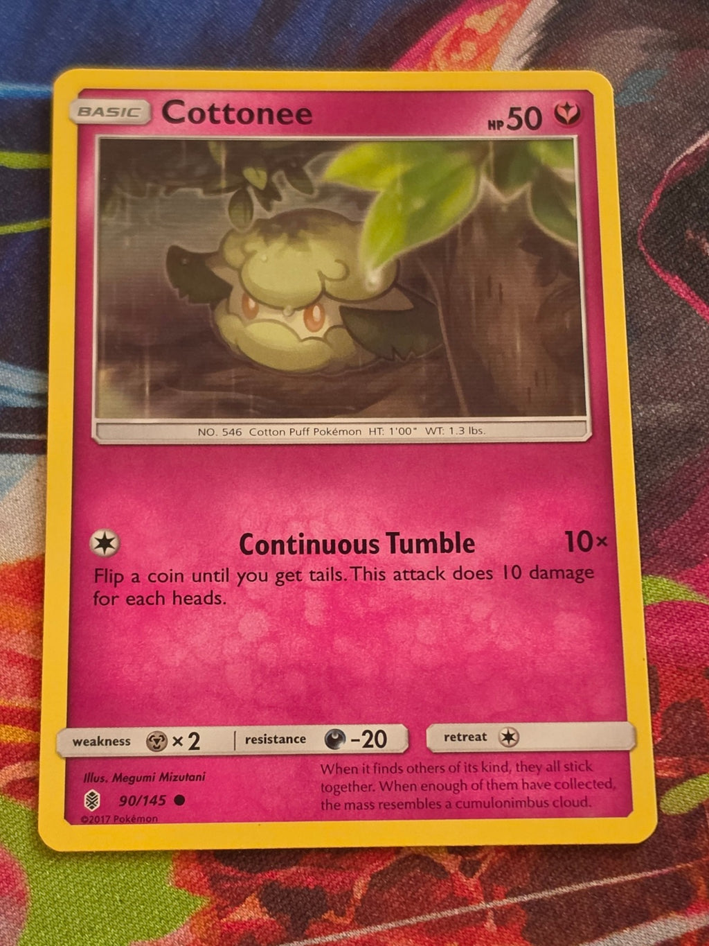 Cottonee - 90/145 - SM - Guardians Rising - Common - MP - Pokemon