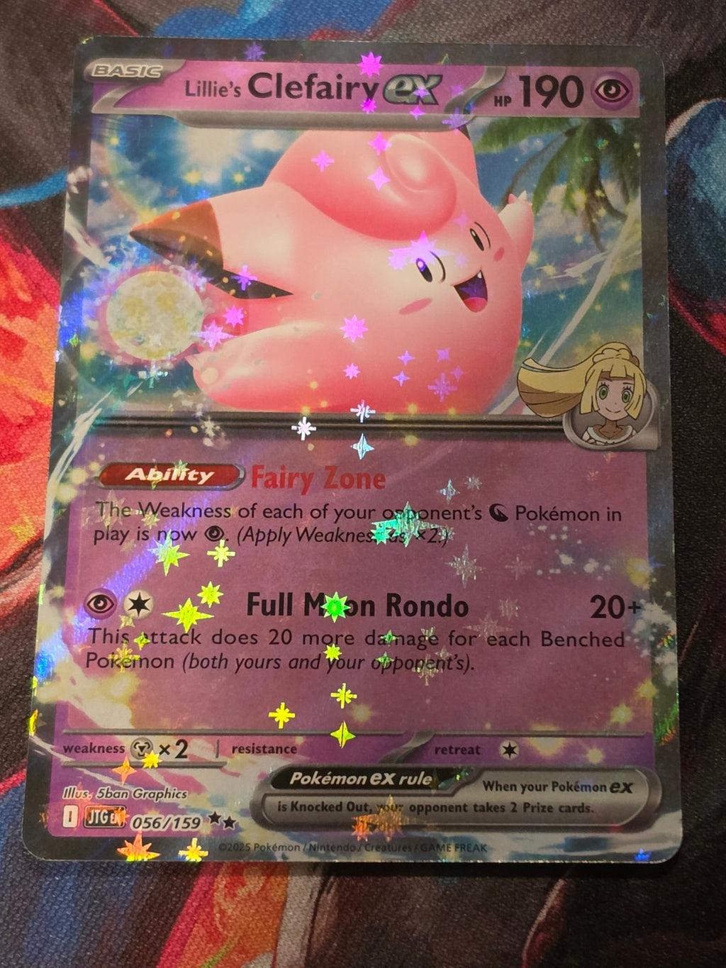 Lillie's Clefairy ex - 076/217 - ME: Ascended Heroes - Double Rare - NM Pokemon