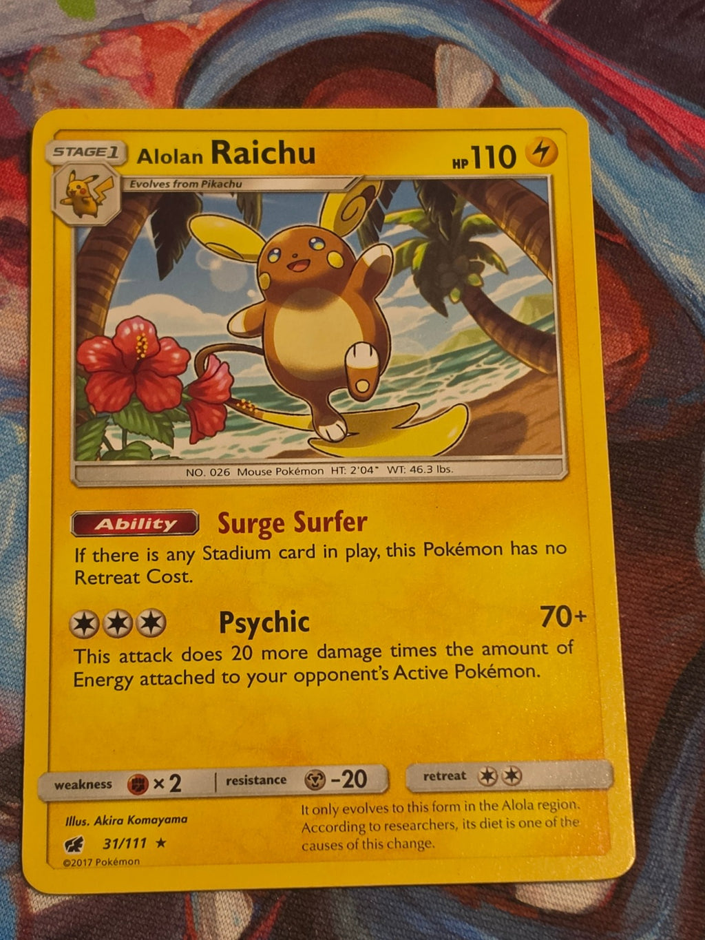 Alolan Raichu (SM Crimson Invasion) Rare Deck Exclusives 031/111 LP Pokemon