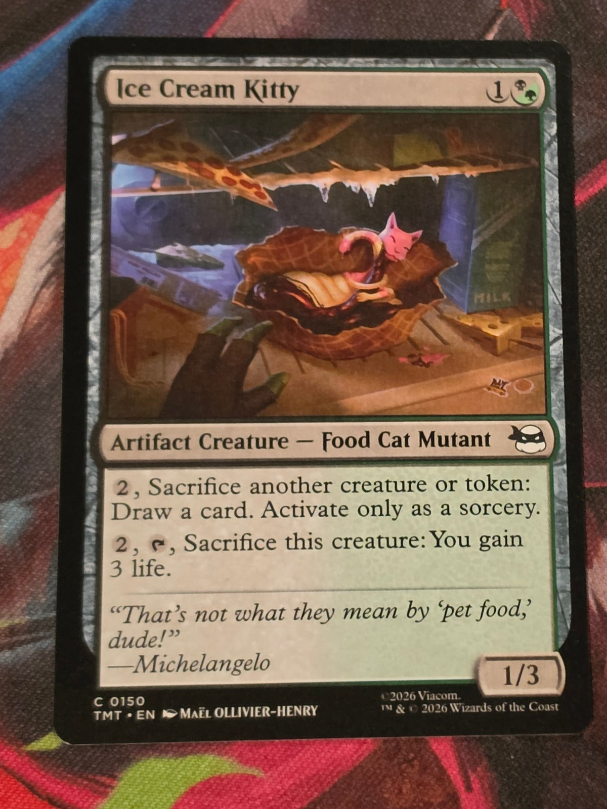 Ice Cream Kitty - 150 - Teenage Mutant Ninja Turtles - C - NM MTG