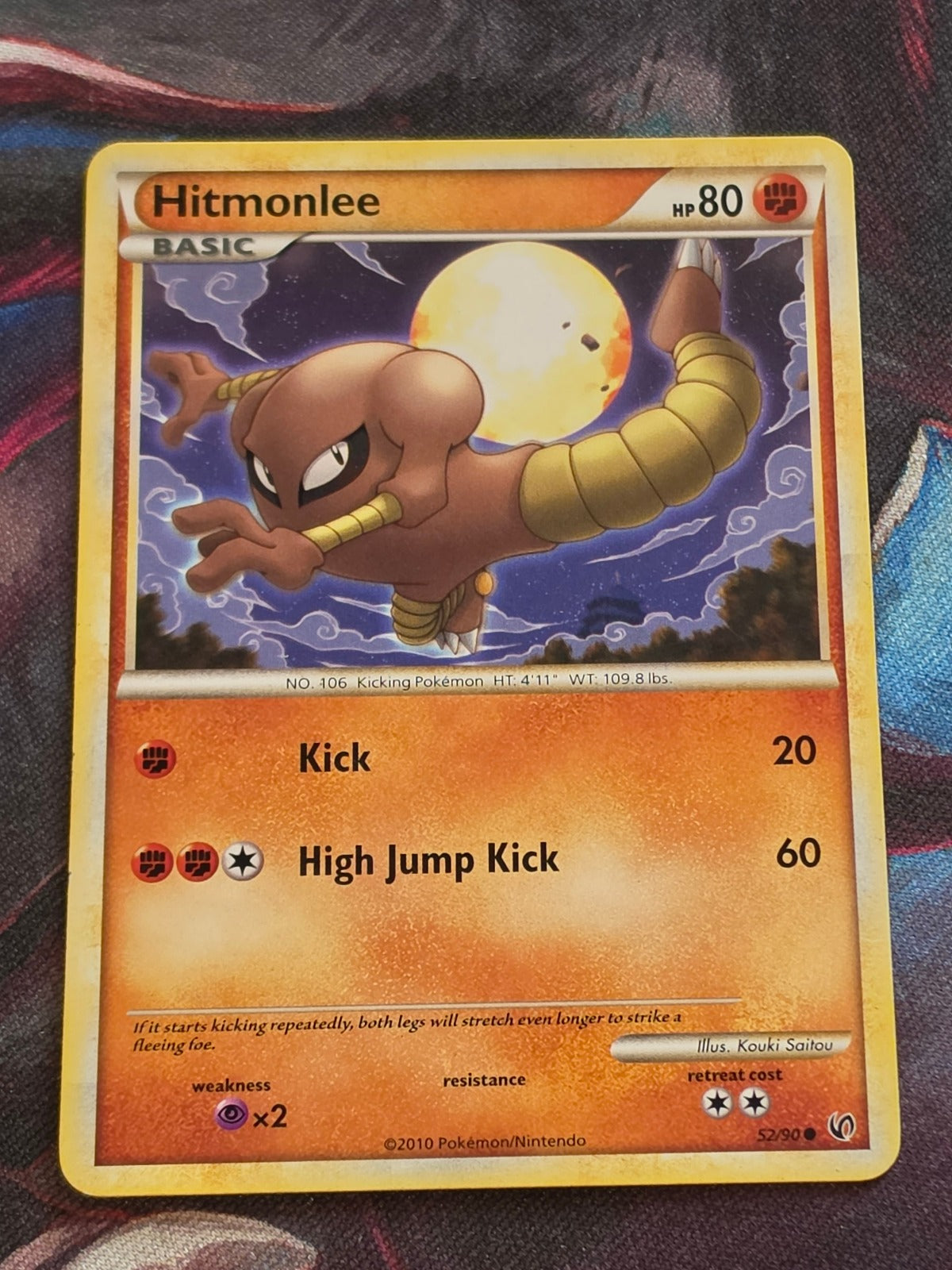 Hitmonlee - 52/90 - Undaunted - Common - MP - Pokemon