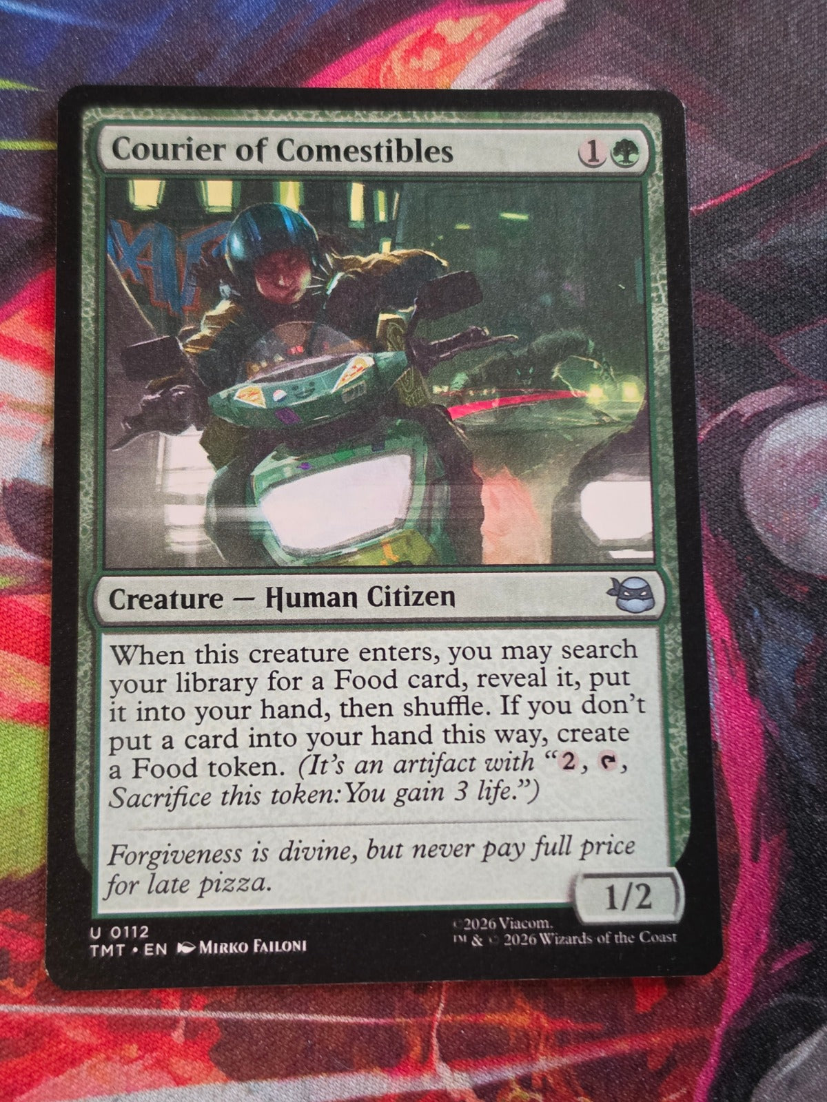 Courier of Comestibles - 112 - Teenage Mutant Ninja Turtles - U - NM MTG