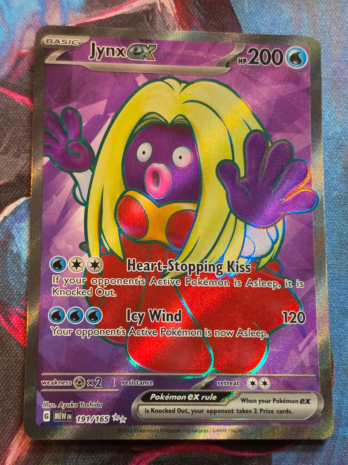 Jynx ex Ultra Rare Scarlet & Violet 151 191/165 NM Pokemon