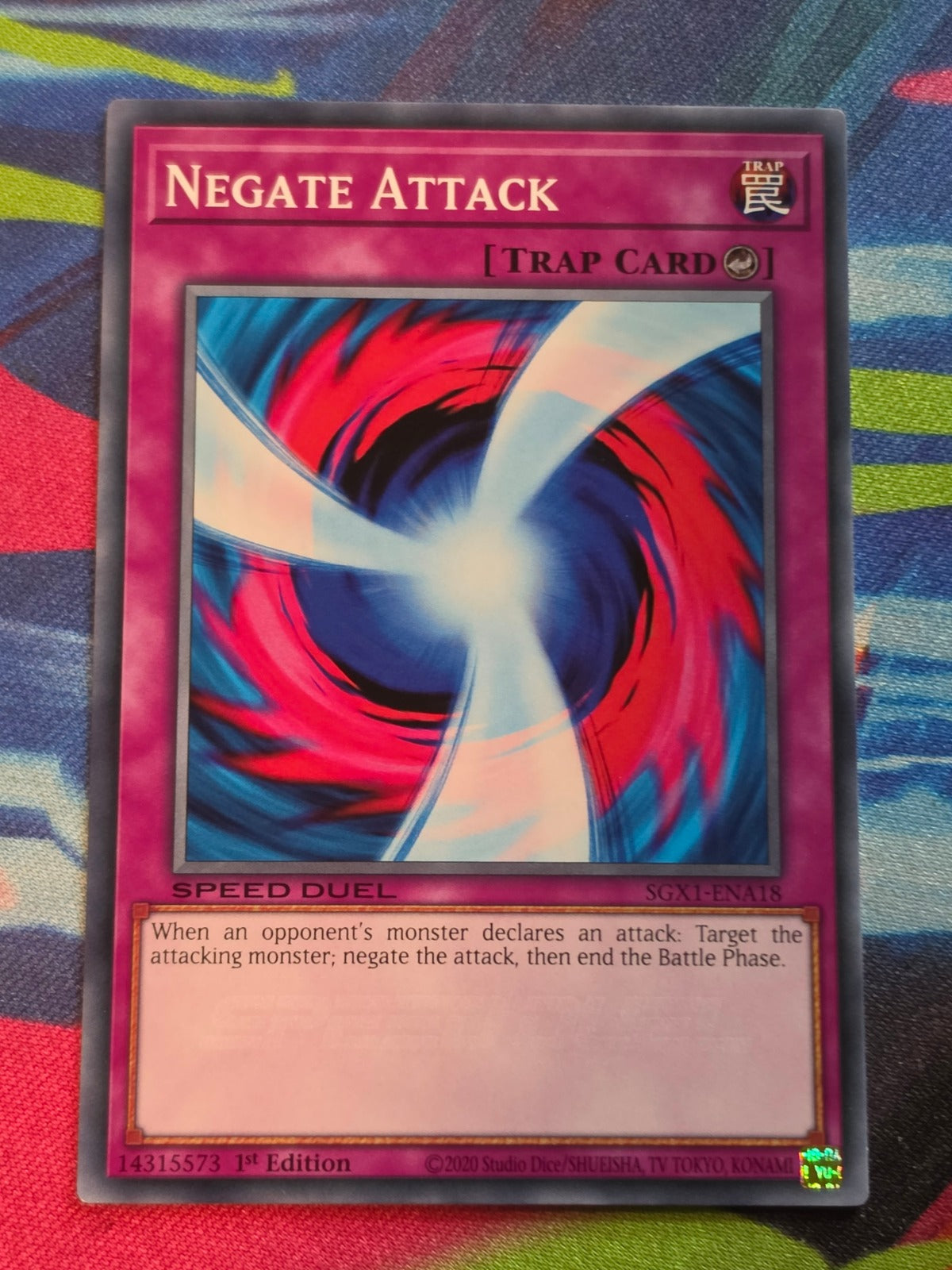 Negate Attack Common Speed Duel GX: Duel Academy Box SGX1-ENA18 1st Edition LP Yu-Gi-Oh!