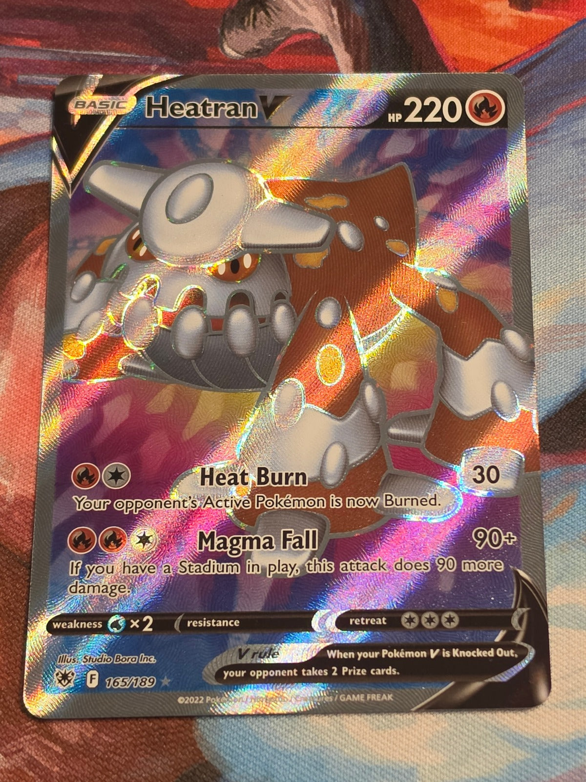 Heatran V (Full Art) Ultra Rare SWSH10: Astral Radiance 165/189 NM Pokemon