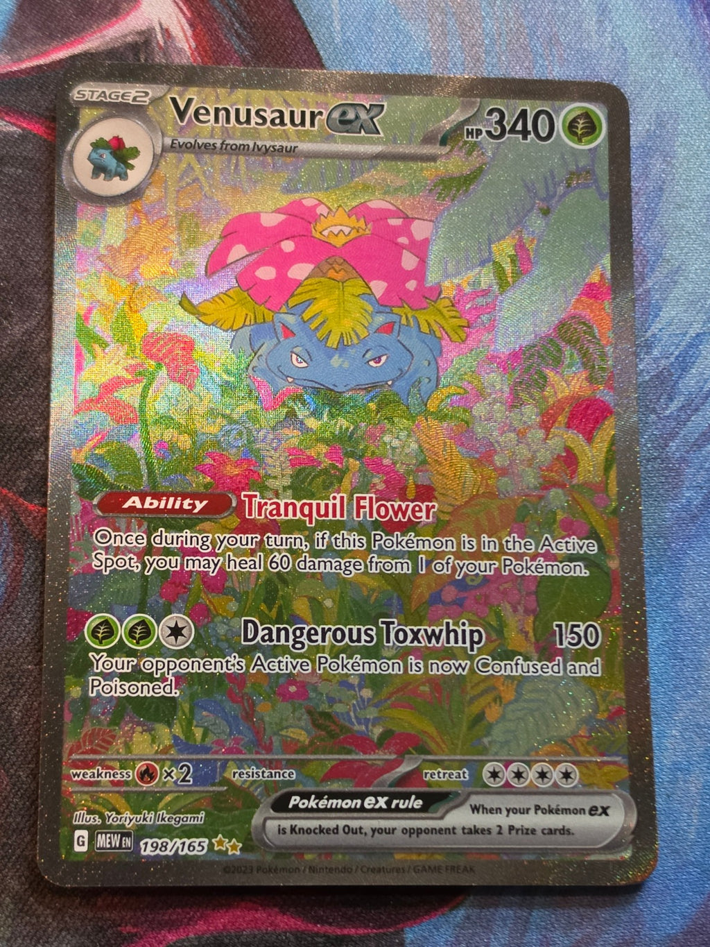 Venusaur ex Special Illustration Rare Scarlet & Violet 151 198/165 NM Pokemon