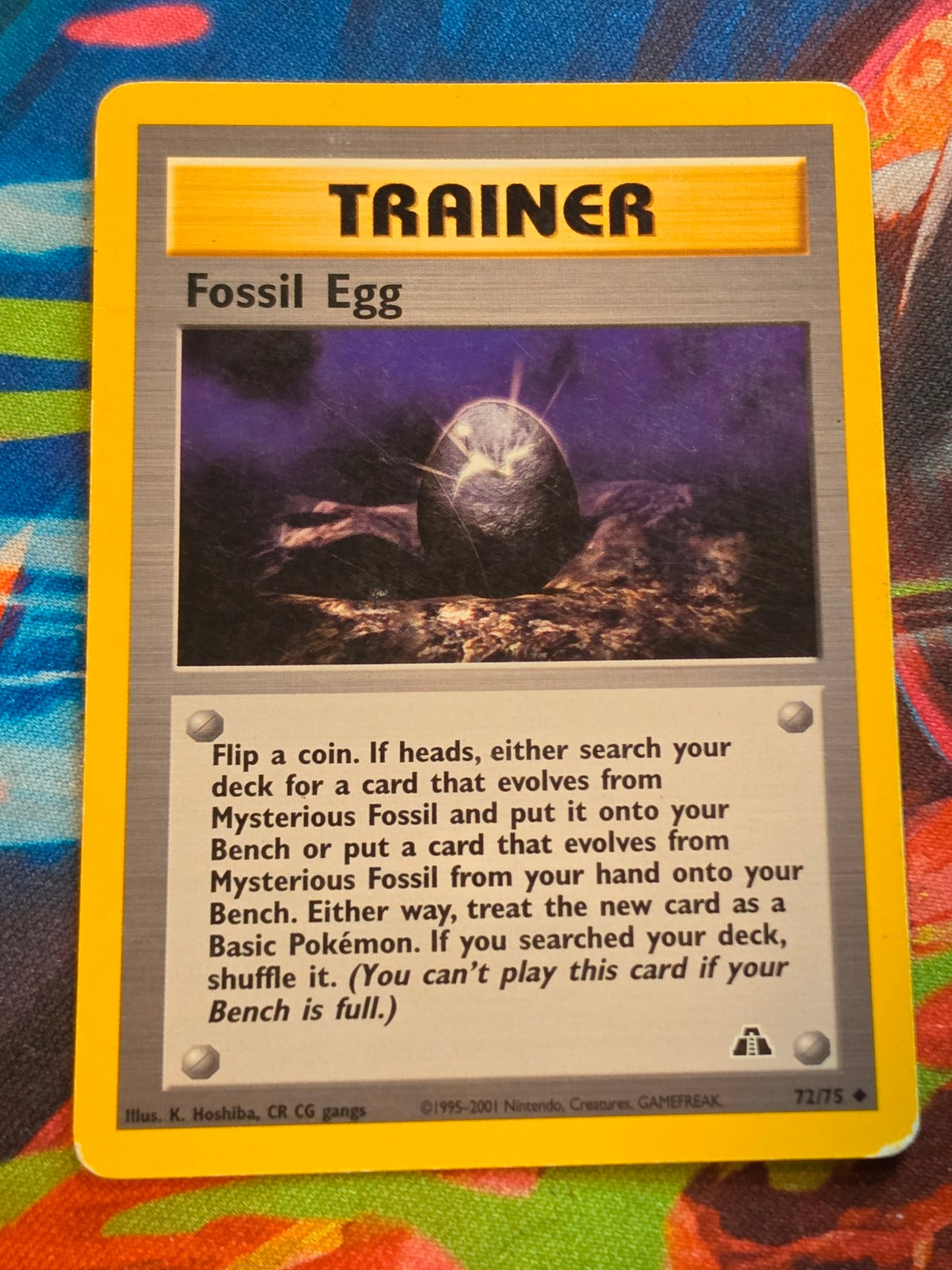 Fossil Egg - 72/75 - Neo Discovery - Uncommon - Unlimited - HP Pokemon