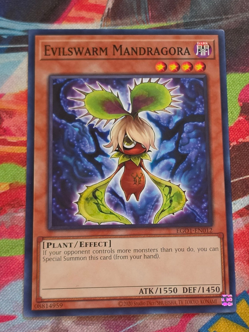 Evilswarm Mandragora Common Egyptian God Deck: Obelisk the Tormentor EGO1-EN012 LP