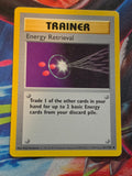 Energy Retrieval Shadowless Base Set Uncommon 081/102 MP Pokemon