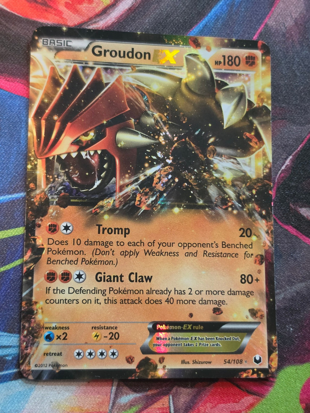 Groudon EX Ultra Rare Dark Explorers 54/108 NM-/LP+ Pokemon