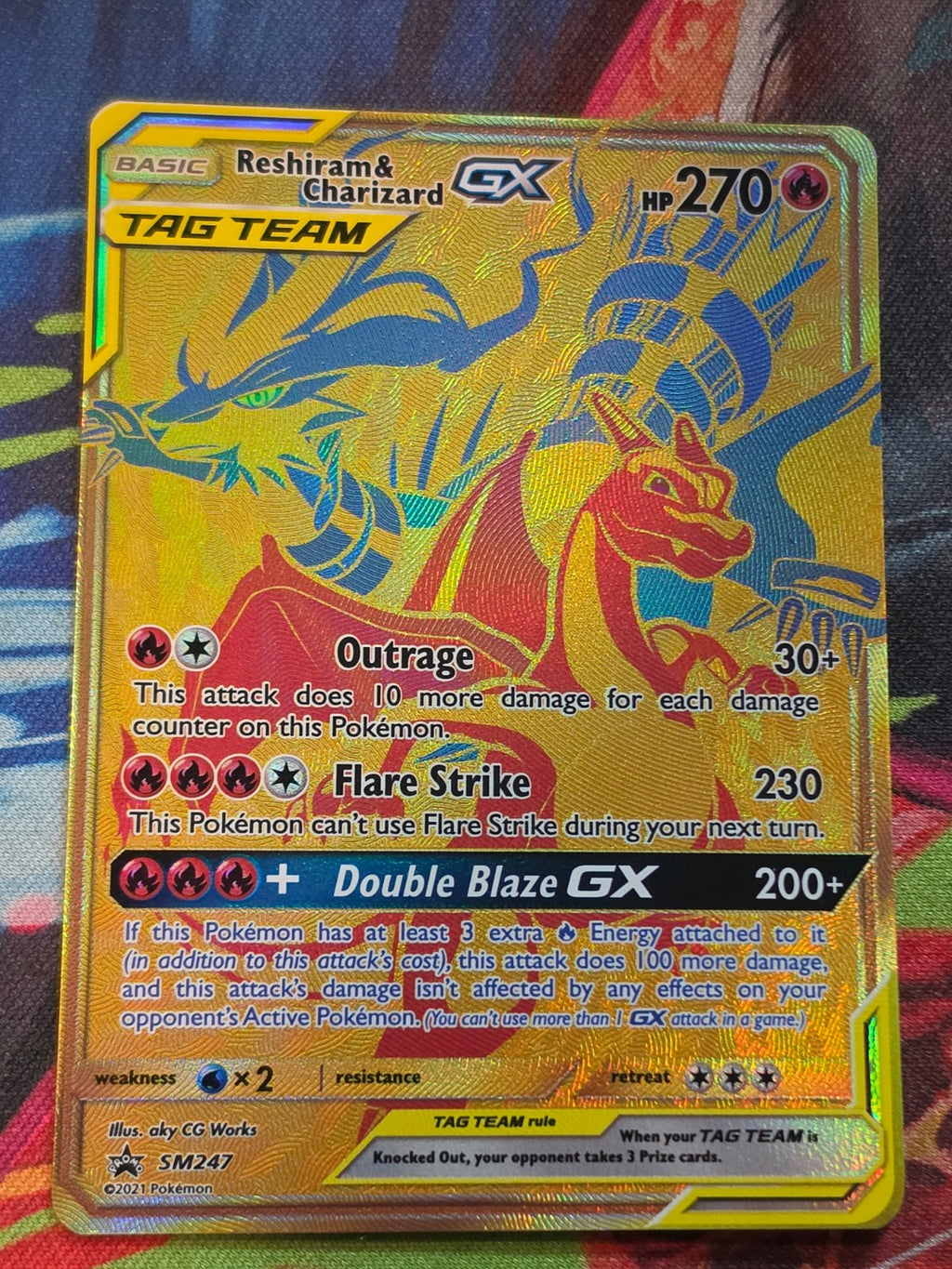 Reshiram & Charizard GX Promo SM Promos SM247 NM Pokemon