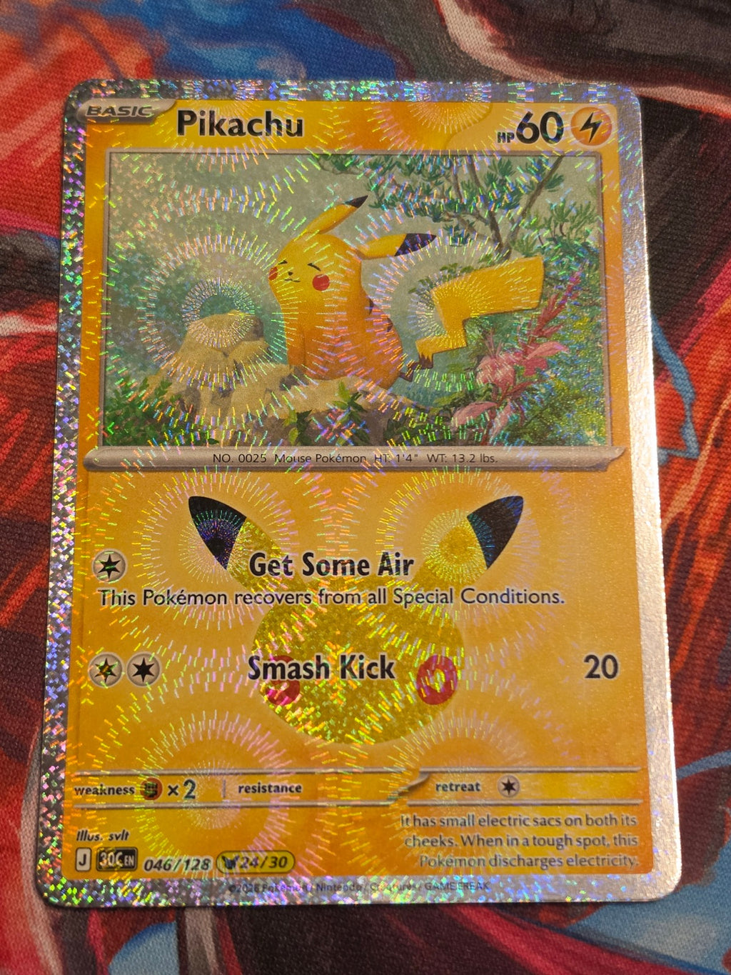 Pikachu Rare ME: 30th Celebration 046/128 NM Pokemon
