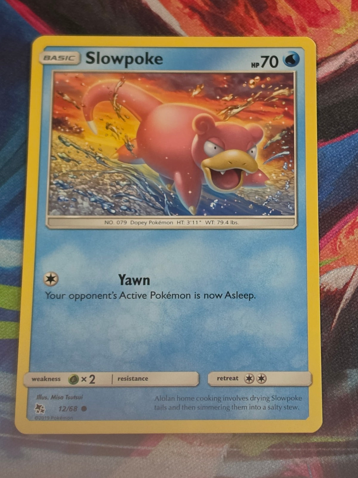 Slowpoke Common Hidden Fates 12/68 NM Pokemon