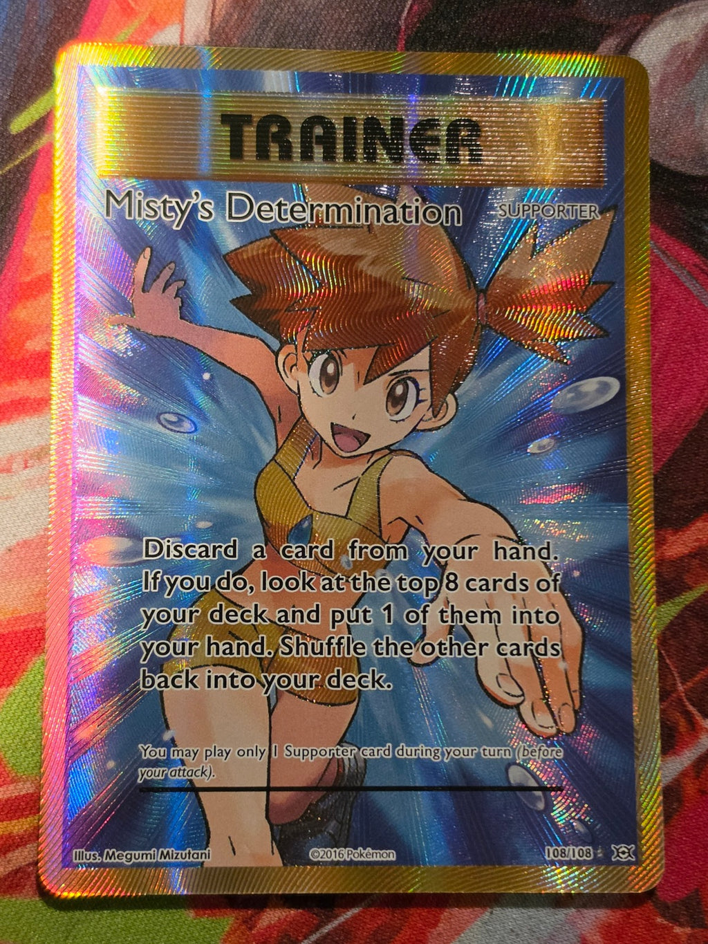 Misty's Determination (Full Art) Ultra Rare XY - Evolutions 108/108 NM Pokemon
