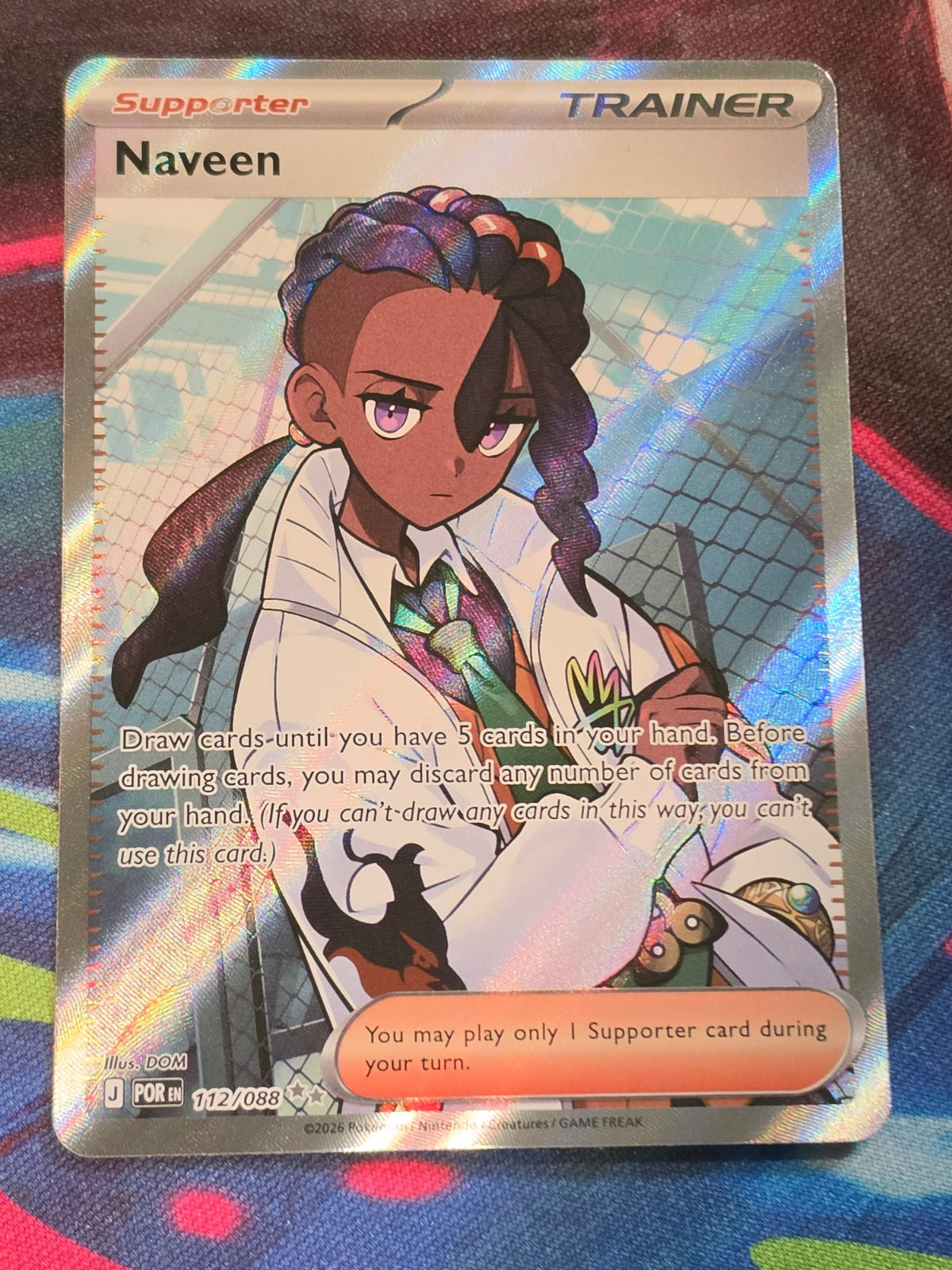 Naveen Ultra Rare Perfect Order 112/088 NM Pokemon
